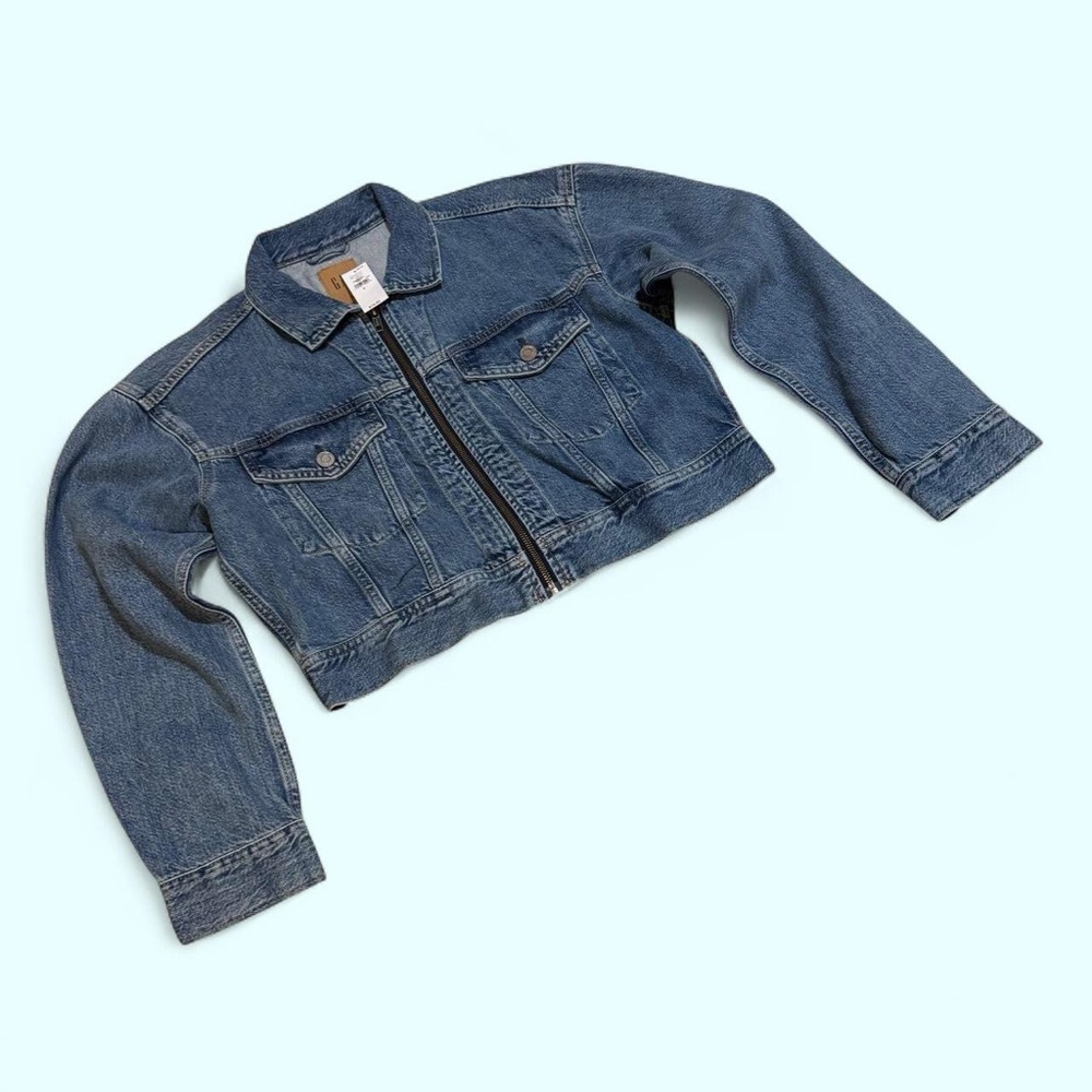 NWT GAP Cropped Denim Jacket S